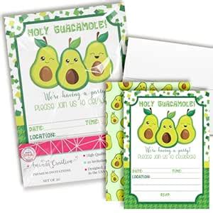 Trio of Avocados Holy Guacamole Fiesta Themed Birthday Party ...