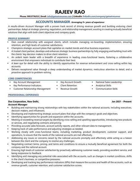 Account Manager Resume Examples & Template (with job winning tips)