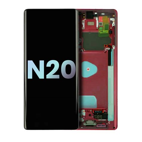 OLED Assembly With Frame Compatible For Samsung Galaxy Note 20 5G (Ser