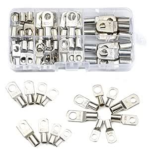 SIK 60PCS Heavy Duty Cable Closed End Tubular R-ing Terminals ...