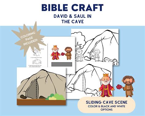 David and Saul in the Cave Bible Story Craft - Etsy UK