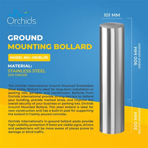 Orchids Ground Mounted Bollard