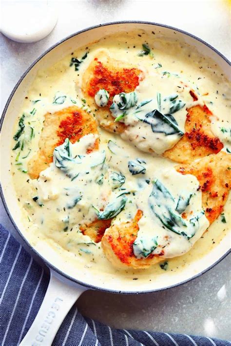 Chicken Florentine - Crunchy Creamy Sweet