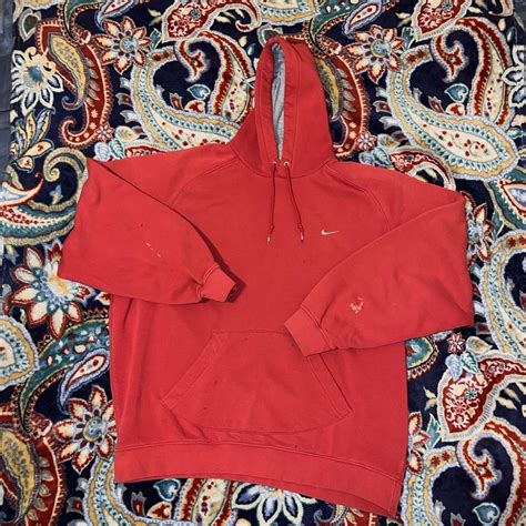 Nike Men's Red Hoodie | Depop