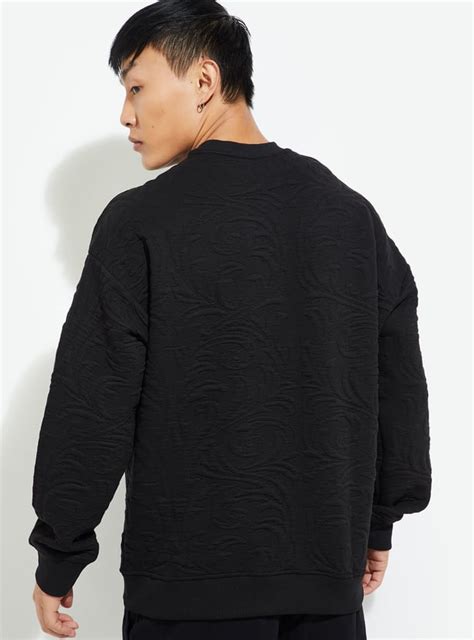 Buy URB_N Men Oversized Textured Sweatshirt Online at just Rs. 999.0 ...