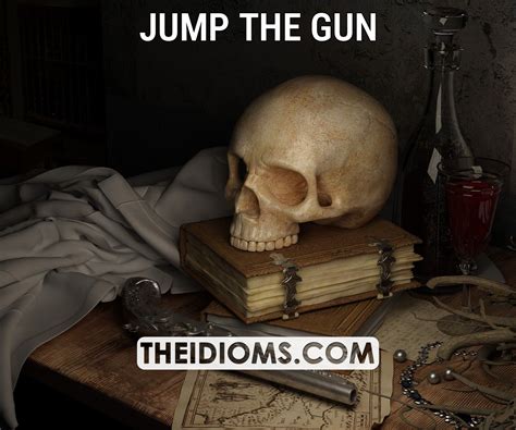 jump the gun meaning, origin, example, sentence, etymology