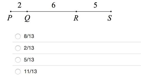 A point is chosen randomly on PS. Identify the probability that the ...