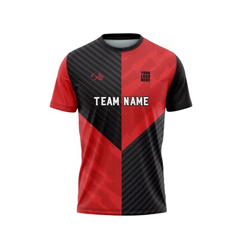 Black Red Divider Custom Football Jersey Design | Customized Football ...