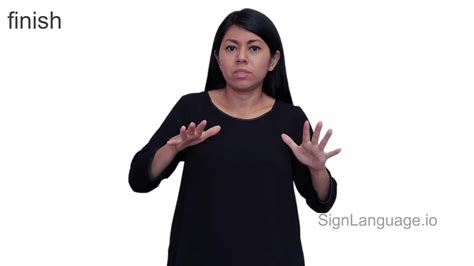 Finished Sign Language