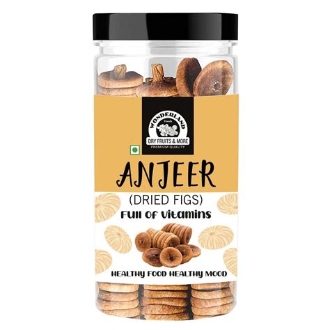 WONDERLAND FOODS Afghani Anjeer 500g Box Dry Fruits | Organic Dried ...