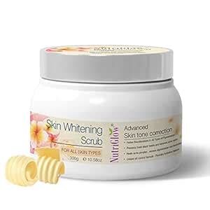 NutriGlow Skin Whitening Face Scrub for Bright Smooth, Moisturized Skin ...