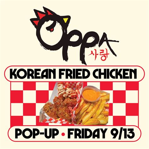 SOLD OUT: OPPA Korean Fried Chicken Pop-up | Events & Popups | Miel Brewery