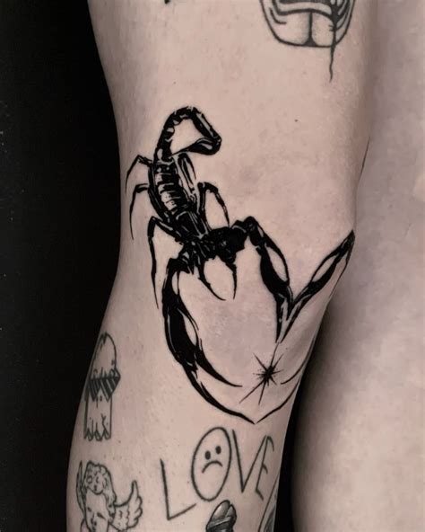 Feng Ink Toronto Tattoo Shop on Instagram: "Scorpion Heart Tattoo 🦂🖤 ...