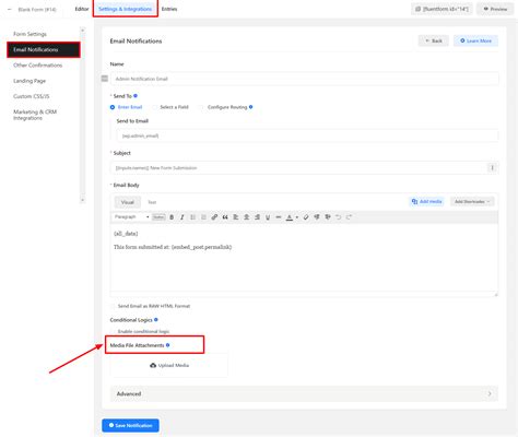 Image result for Form Data in Email Notification