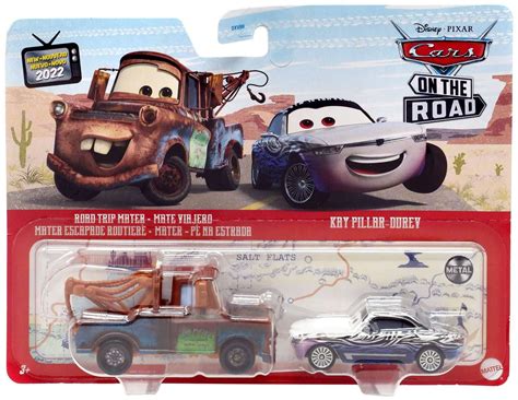 Buy Disney / Pixar Cars Metal Road Trip Mater & Kay Pillar-Durev ...