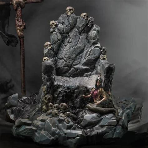 Enveloped Yaomo Series Bone Crown Lion Soul Throne 1/12 Scale Accessor