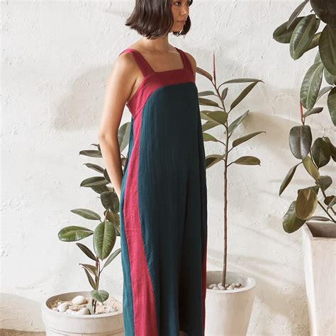 Vibrant Teal Square Neck Dress | Mid-Length, Breezy Comfort for Warm ...