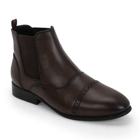 The Brat Army Nueback Brogue Brown Chelsea Boots – THE BRAT ARMY