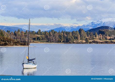 Beautiful Scenic of Lake Te Anau South Island New Zealand Import Stock ...