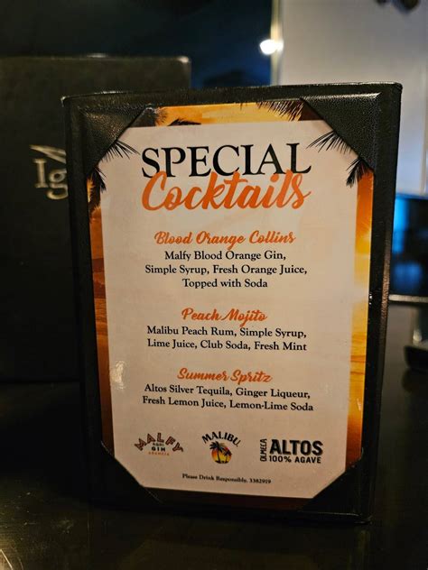 Hooked Seafood Grill Menu