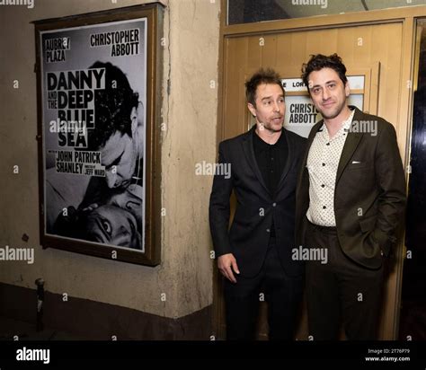 (L-R) Sam Rockwell and Mark Berger attend the opening night of "Danny ...