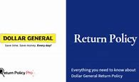 Dollar general return policy