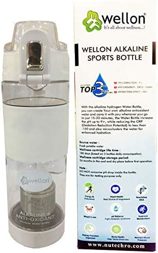 Wellon Gold Alkaline Sports Water Bottle For Healthy Drinking Water ...