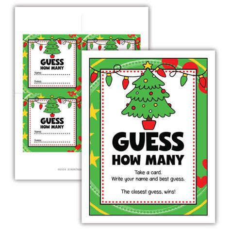 Guess How Many Christmas Party Game - Sunshine and Rainy Days