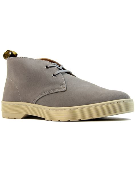 DR MARTENS Cabrillo Retro Indie Mod Suede Desert Boots in Grey