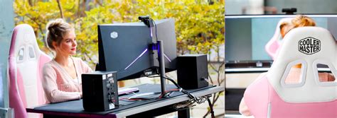 Cooler Master Caliber R1S Gaming Chair - Rose White