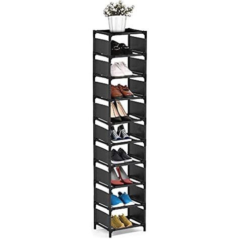 Isightguard 10 Tier Narrow Vertical Shoe Rack - Space-saving India | Ubuy