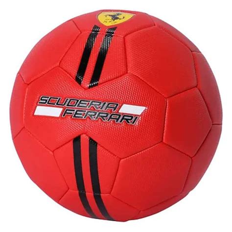 FERRARI Size 5 MACHINE SEWING SOCCER BALL- BLACK & RED by Mesuca - www ...