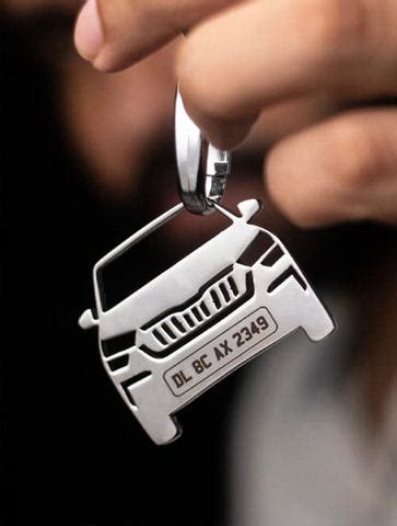 Car Keychain | Personalised Number Plate Car Keychain