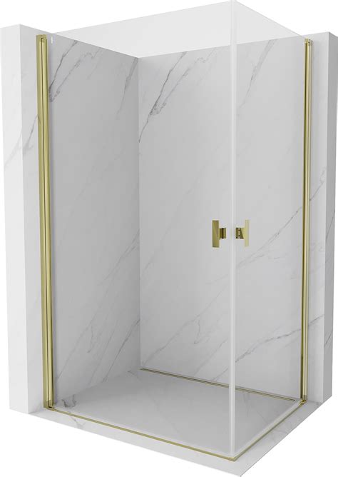 Mexen Mist-B Duo cabine de douche à porte battante 90 x 85 cm ...