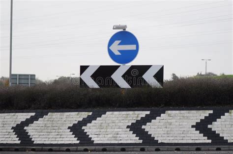 UK Roundabout signs stock photo. Image of rotary, intersection - 26221356