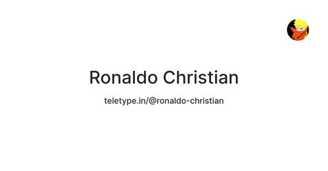Ronaldo Christian — Teletype