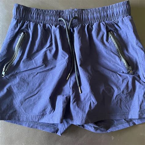 Men's Navy and Black Swimsuit-one-piece | Depop