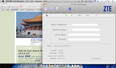 Acer Aspire one + OS X 10.5.5 - Mobile01