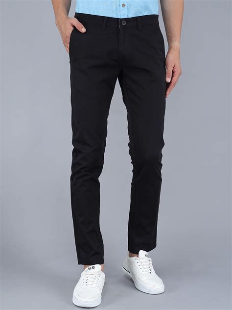 Buy TQS Men Black Chinos Trousers - Trousers for Men 19848988 | Myntra