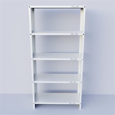 Solid Metal Bookcase/Library/Book Shelf/Rack (60 x 29 x 12 Inch ...