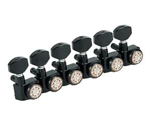 Guyker 6 In-line Guitar Locking Tuners – 1:18 Locking Tuning Key Pegs ...