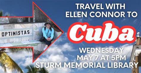 Travel with Ellen Connor to Cuba, 130 N Bridge St, Manawa, WI, United ...