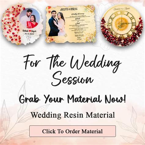 Resin Wedding Collection – Resin Store Surat