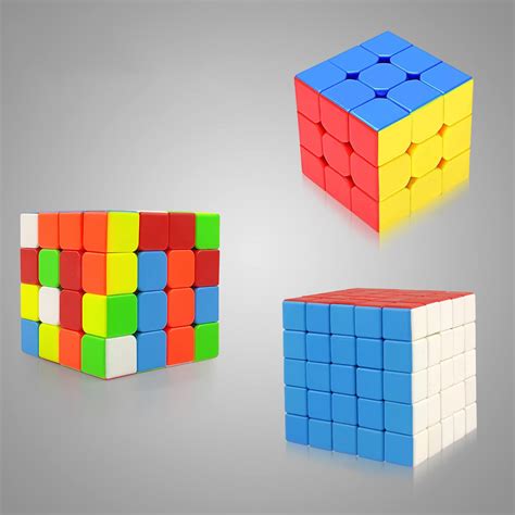 NHR Cube Combo Set of 3x3 4x4 5x5 High Speed Stickerless Smooth ...