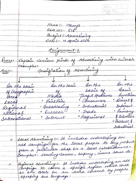 Image result for Example of Written Advertisement Assignment