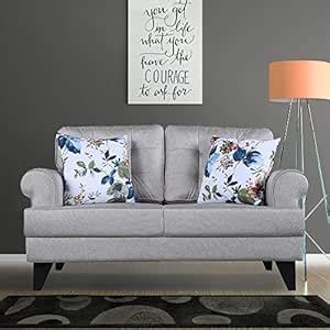 HomeTown Paddington Plus Fabric Two Seater Sofa in Beige Color : Amazon ...