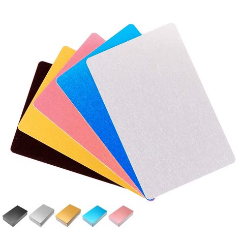 50 Pack Metal Business Cards Blanks Aluminum Sheet Blank Engraving ...