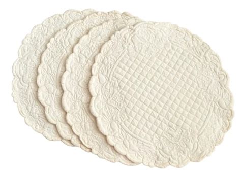 Buy Belleven Cotton Victorian 17" Inches Round, Quilted Kitchen and ...