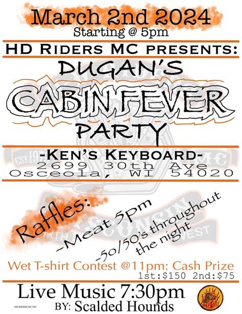 H-D Riders M.C. Dugans Cabin Fever Party 2024, Ken's Keyboard, Osceola ...