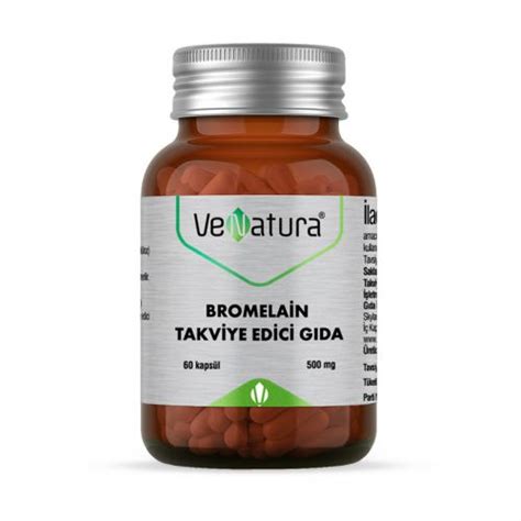 VeNatura Bromelain Takviye Edici Gıda 60 Kapsül - Yerli Tüket